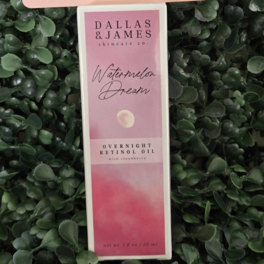 Dallas & James  Watermelon Dream Overnight Retinol Oil w Cloudberry 1oz Sealed